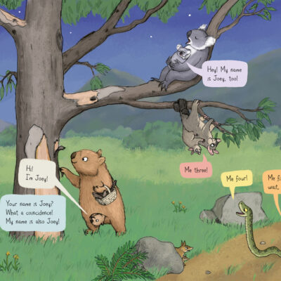 Scene from WOMBATS ARE PRETTY WEIRD (Greenwillow Books, 2023)