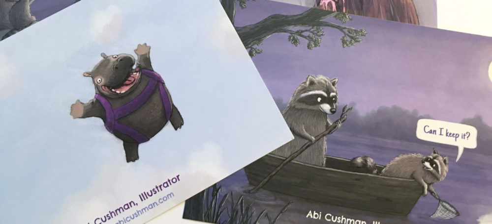 Illustrator Promo Postcards