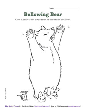 The Quiet Forest Coloring Pages for Kids